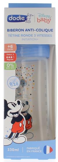 Biberon anti-colique Disney baby mickey débit 3 + de 6 mois Dodie - biberon de 330 ml