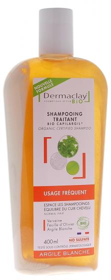 Capilargil Shampooing usage fréquent bio Dermaclay - flacon de 400 ml