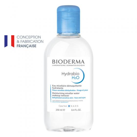Eau micellaire Hydrabio H2O Bioderma - flacon de 250 ml