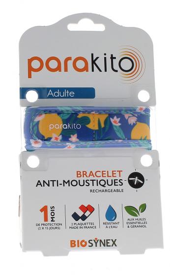 Bracelet anti-moustique rechargeable Fun citron Para kito - 1 bracelet + 2 recharges