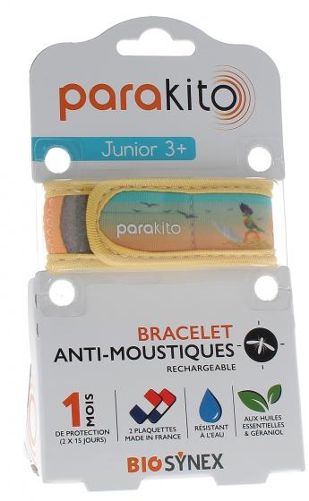 Bracelet anti-moustiques rechargeable junior pirates Para Kito - 1 bracelet + 2 recharges