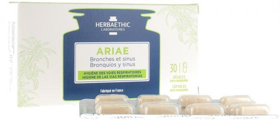 Bronches et sinus Ariae Herbaethic - boîte de 30 gélules micro-encapsulées