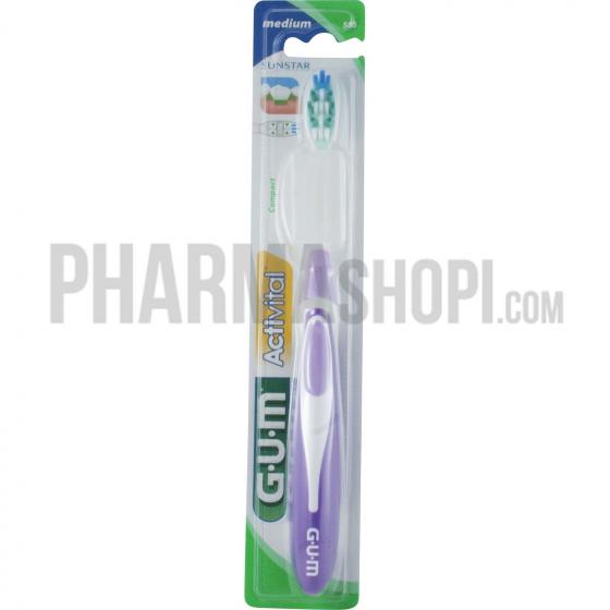 Brosse à dents activital medium GUM - une brosse à dents