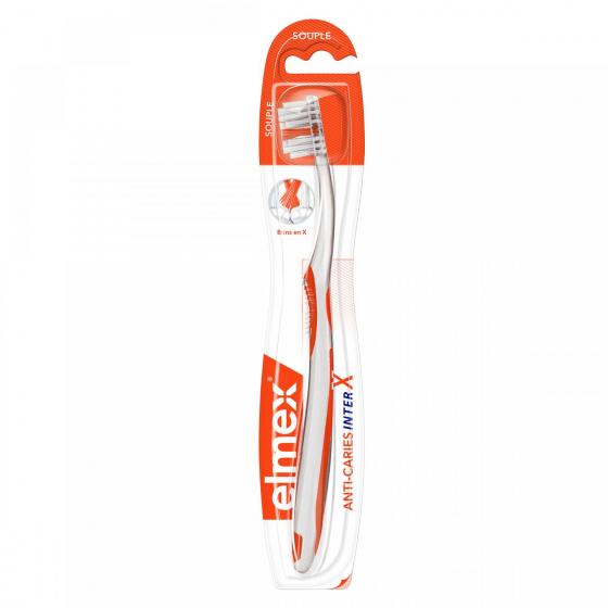 Brosse à dents InterX souple Elmex - 1 brosse à dents