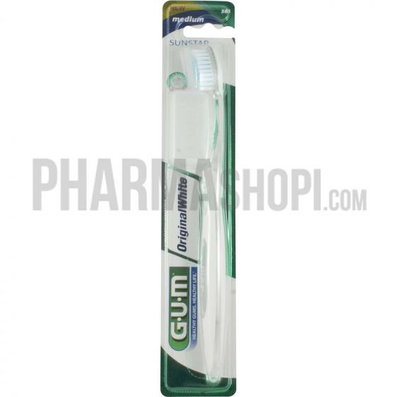 Brosse à dents original white medium GUM - une brosse à dents
