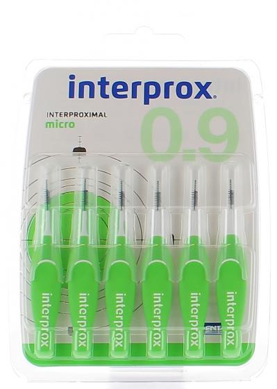 Brossettes interdentaires micro 0,9mm Interprox - 6 brossettes