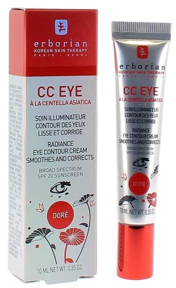 CC Eye soin illuminateur contour des yeux Erborian - Teinte : Doré - tube de 10 ml