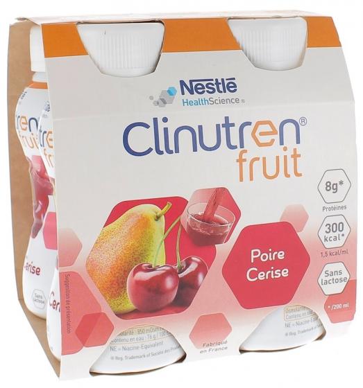 Clinutren Fruit saveur poire cerise Nestlé - 4 x 200ml