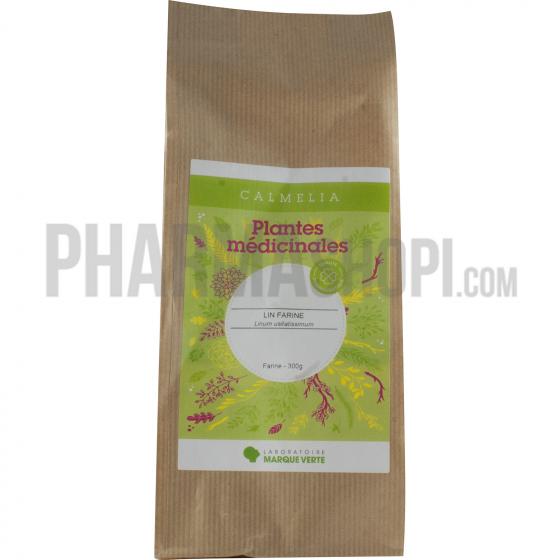 Calmelia Plantes médicinales Lin farine Marque Verte - sachet de 300 g