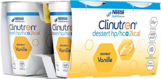 Clinutren saveur vanille HP/HC + Nestlé - lot de 4x200g