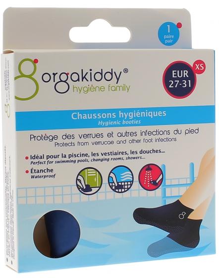Chaussons hygiéniques XS 27-31 Orgakiddy - 1 paire