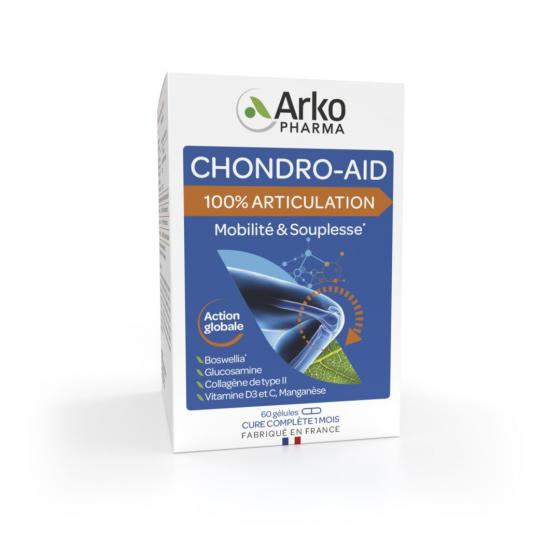 Chondro aid 100% articulation Arkopharma - boîte de 60 gélules