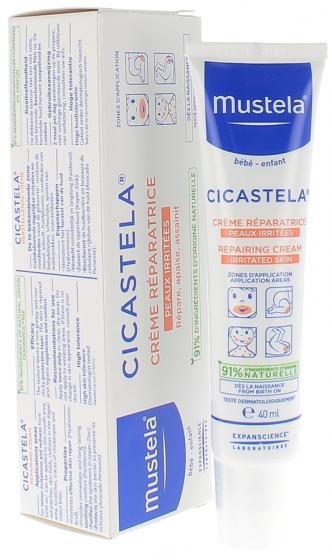 Cicastela crème réparatrice peaux irritées Mustela - tube de 40 ml