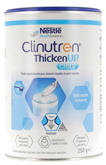 Clinutren ThickenUp Clear poudre épaississante Nestlé Health Science - pot de 250g