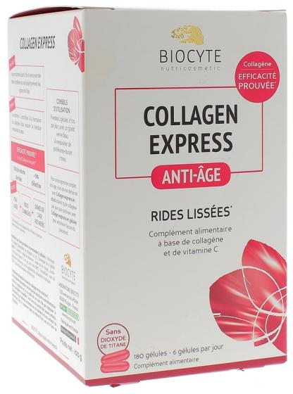 Collagen Express Anti-âge Rides Lisées Biocyte - boîte de 180 gélules
