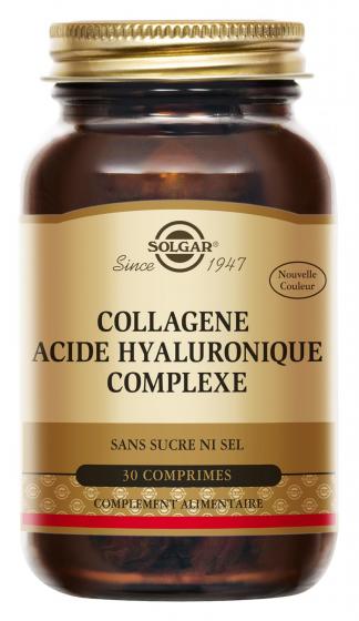 Collagene Acide Hyaluronique Complexe Solgar - boîte de 30 comprimés
