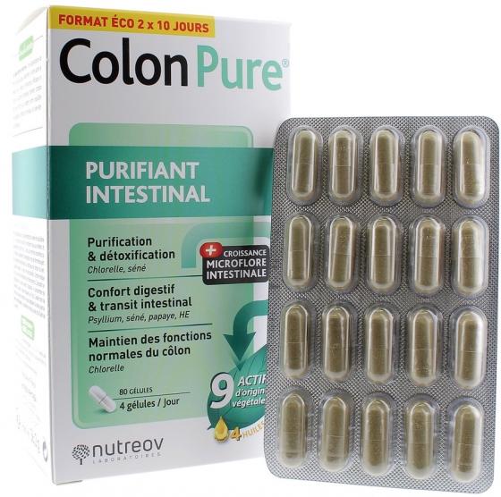 Colon Pure purifiant intestinal - boîte de 80 gélules