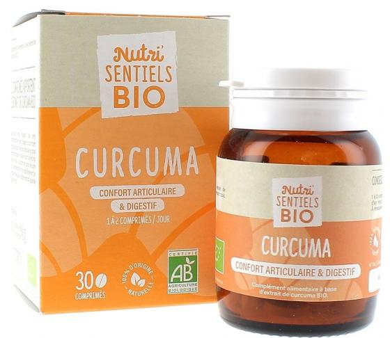 Curcuma nutri'sentiels bio Nutrisanté - pot de 30 gélules