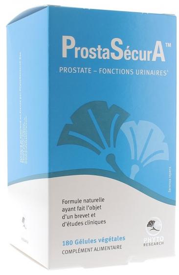 ProstaSécurA prostate - fonctions urinaires Phyto Research - boite de 180 gélules