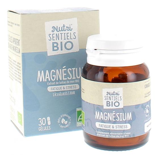 Magnésium nutri'sentiels bio Nutrisanté - pot de 30 gélules