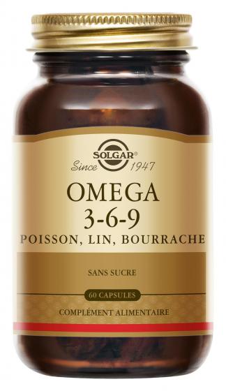 Oméga 3-6-9 Solgar - boite de 60 softgels