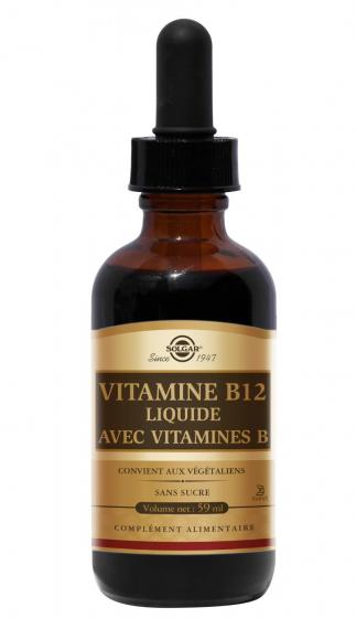 Complément alimentaire vitamine B liquide Solgar - flacon de 59 ml