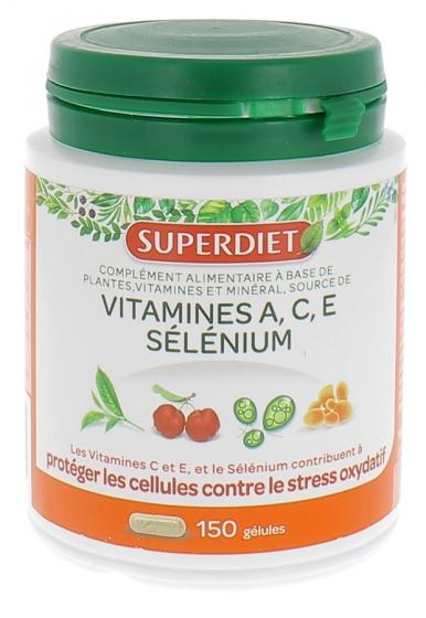 Complexe Sélénium Vitamines A.C.E Super Diet - 150 gélules
