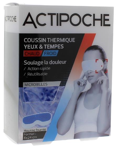 Coussin thermique chaud/ froid yeux & tempes actipoche Cooper - 1 coussin thermique 8x24 cm