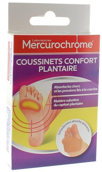 Coussinet confort plantaire Mercurochrome - Boite de 2 coussinets