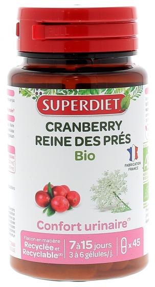 Cranberry reine des prés bio Super Diet - boite de 45 gélules