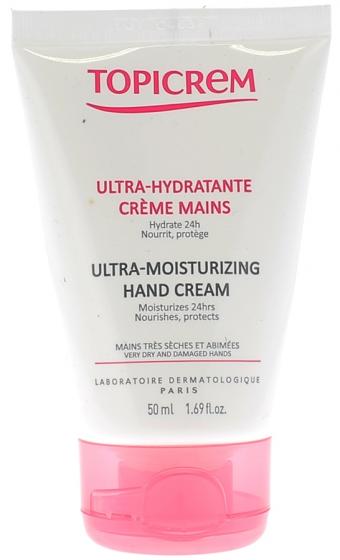 Crème Mains Ultra-Hydratante Topicrem - tube de 50 ml