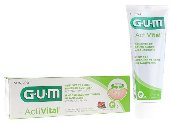 Dentifrice Activital Q10 Gum - tube de 75 ml