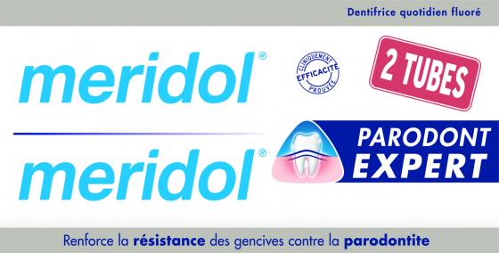 Dentifrice Parodont Expert Meridol - lot de 2 tubes de 75 ml