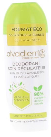 Déodorant soin régulateur bio Alvadiem - roll-on de 70 ml
