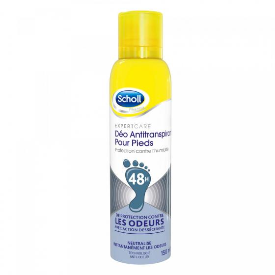 Déodorant anti-transpirant pour pieds 48h Scholl - spray de 150 ml