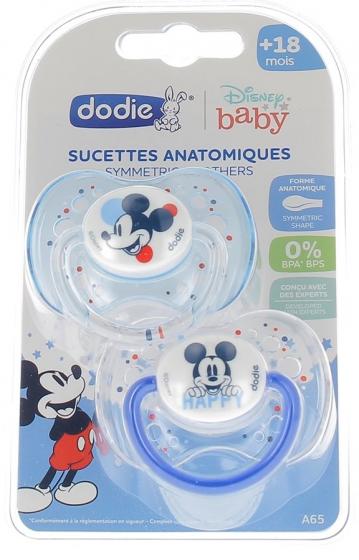 Disney baby sucette anatomique 18 mois et + Dodie - 2 sucettes