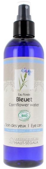 Eau Florale de Bleuet Bio Soin des Yeux Laboratoire Haut-Ségala - Flacon à pompe de 250 ml