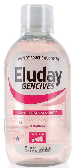 Eluday Gencives Bain de bouche Pierre Fabre - flacon de 500ml + Gobelet doseur