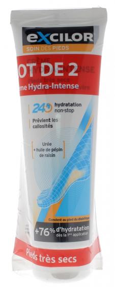 Excilor crème hydra-intense pieds très secs - lot de 2 tubes de 125 ml