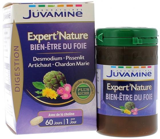 Expert Nature Bien-Être du Foie Juvamine - boîte de 60 comprimés