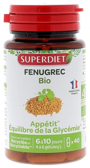 Fenugrec bio Super Diet - boite de 40 gélules