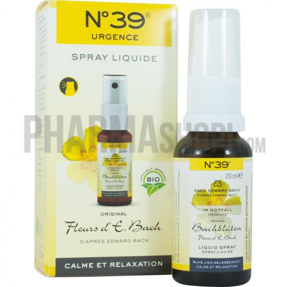 Fleurs d'E. Bach calme et relaxation N°39 lemon pharma - spray liquide 20 ml
