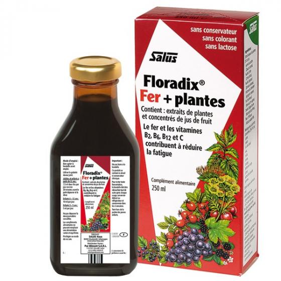 Floradix fer + plantes Salus - flacon 250 ml