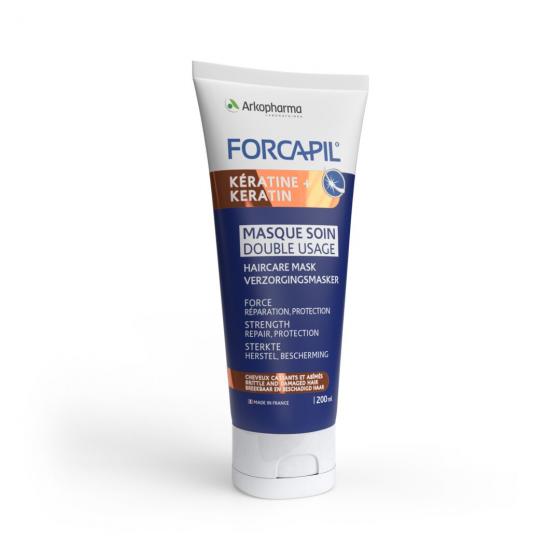 Forcapil masque soin double usage Kératine+ Arkopharma - tube de 200 ml