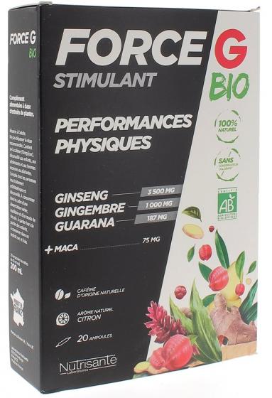 Force G Stimulant Bio Nutrisanté - Boîte de 20 ampoules