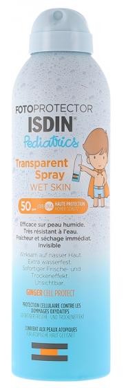 Fotoprotector Pediatrics Spray Transparent Wet Skin SPF50 Isdin - Spray de 250ml