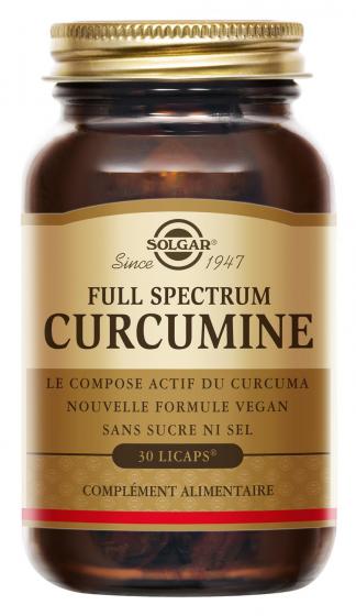 Full spectrum curcumine Solgar - boite de 30 capsules