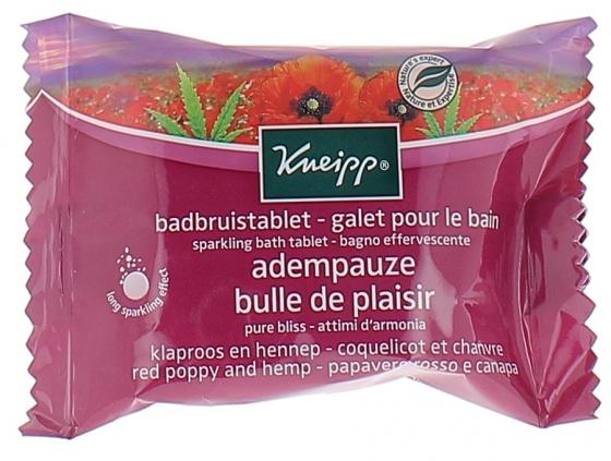 Galet pour le bain bulle de plaisir coquelicot Kneipp - galet de 80 g