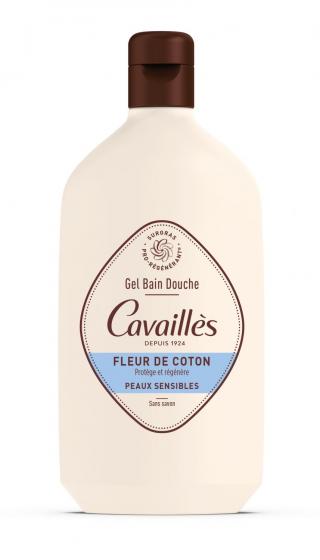 Gel bain et douche surgras actif fleur de coton Rogé Cavaillès - flacon de 400 ml