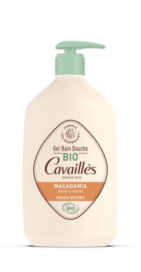 Gel bain et douche surgras bio huile de macadamia Rogé Cavaillès - flacon de 1L